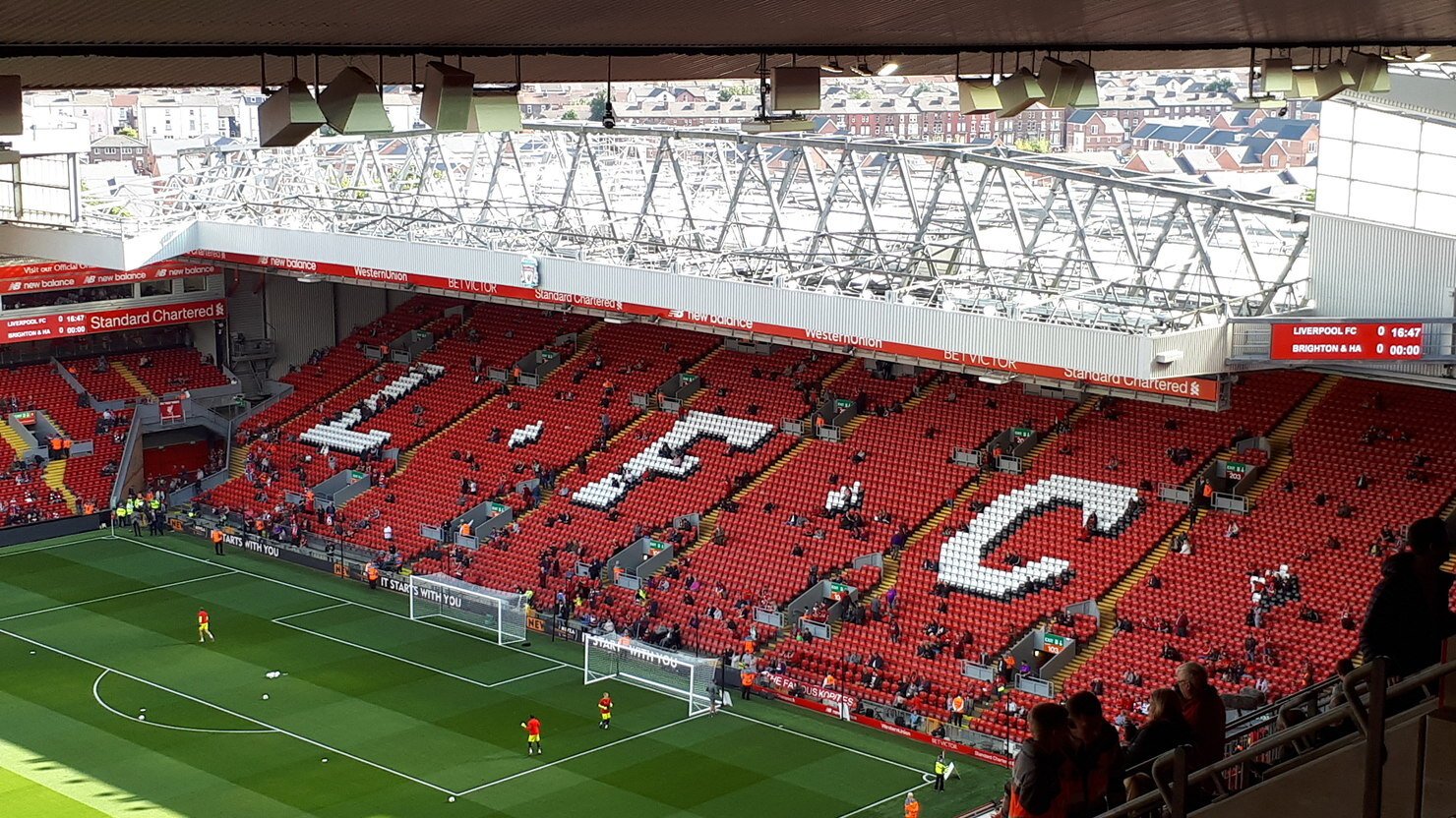 Anfield Kop stand, the setting for Sunday’s match after the Maresca City appeal comments