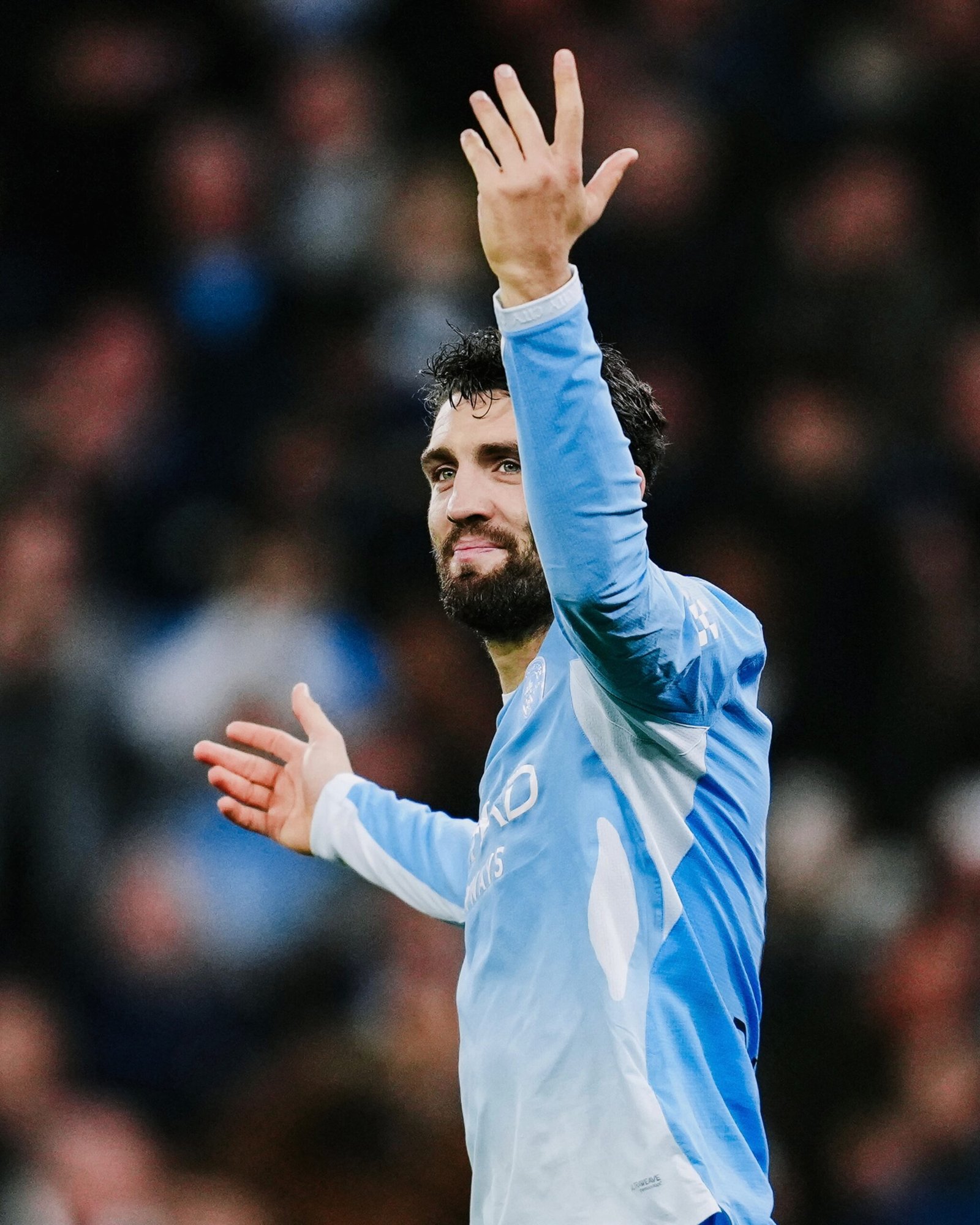 Manchester City player on the pitch after the Brighton cup tie