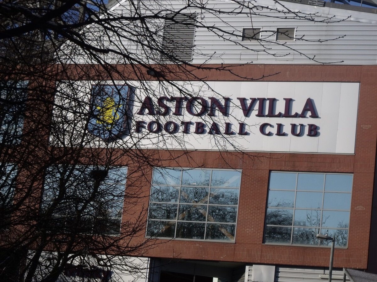 The Trinity Road Stand at Villa Park, venue for Aston Villa 2-1 Man City in the Premier League