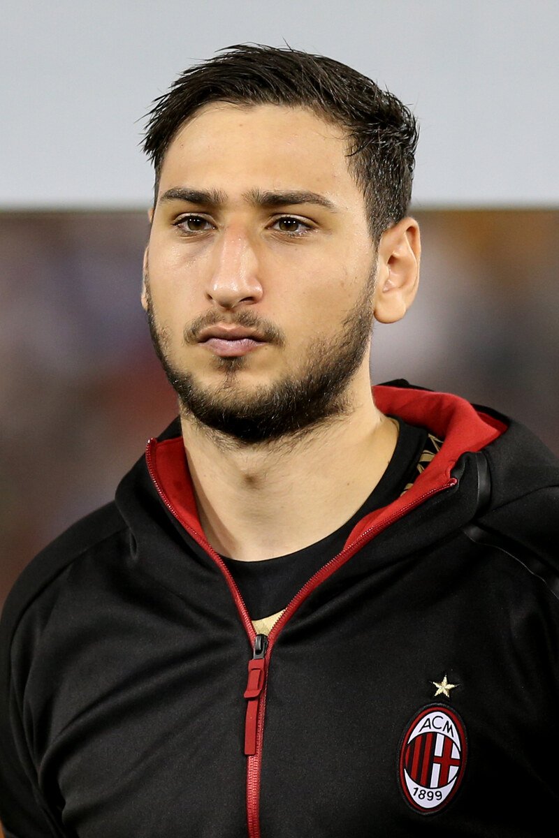 Gianluigi Donnarumma in AC Milan training wear in December 2016